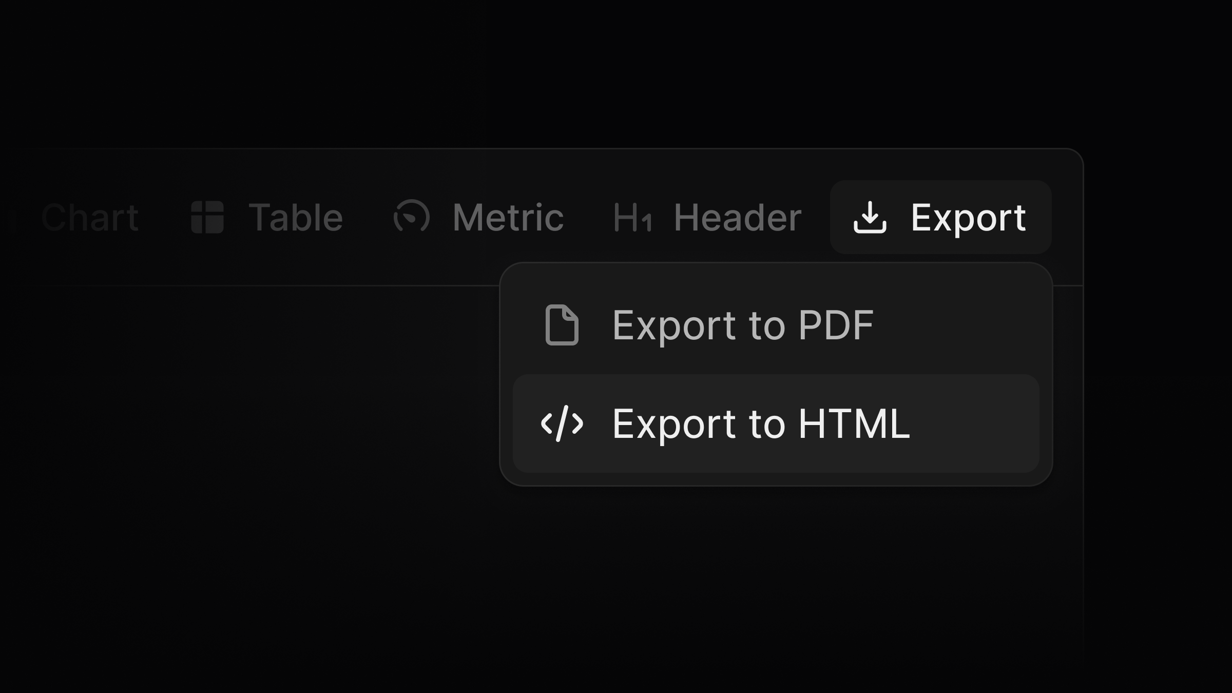 Introducing HTML exports for dashboards