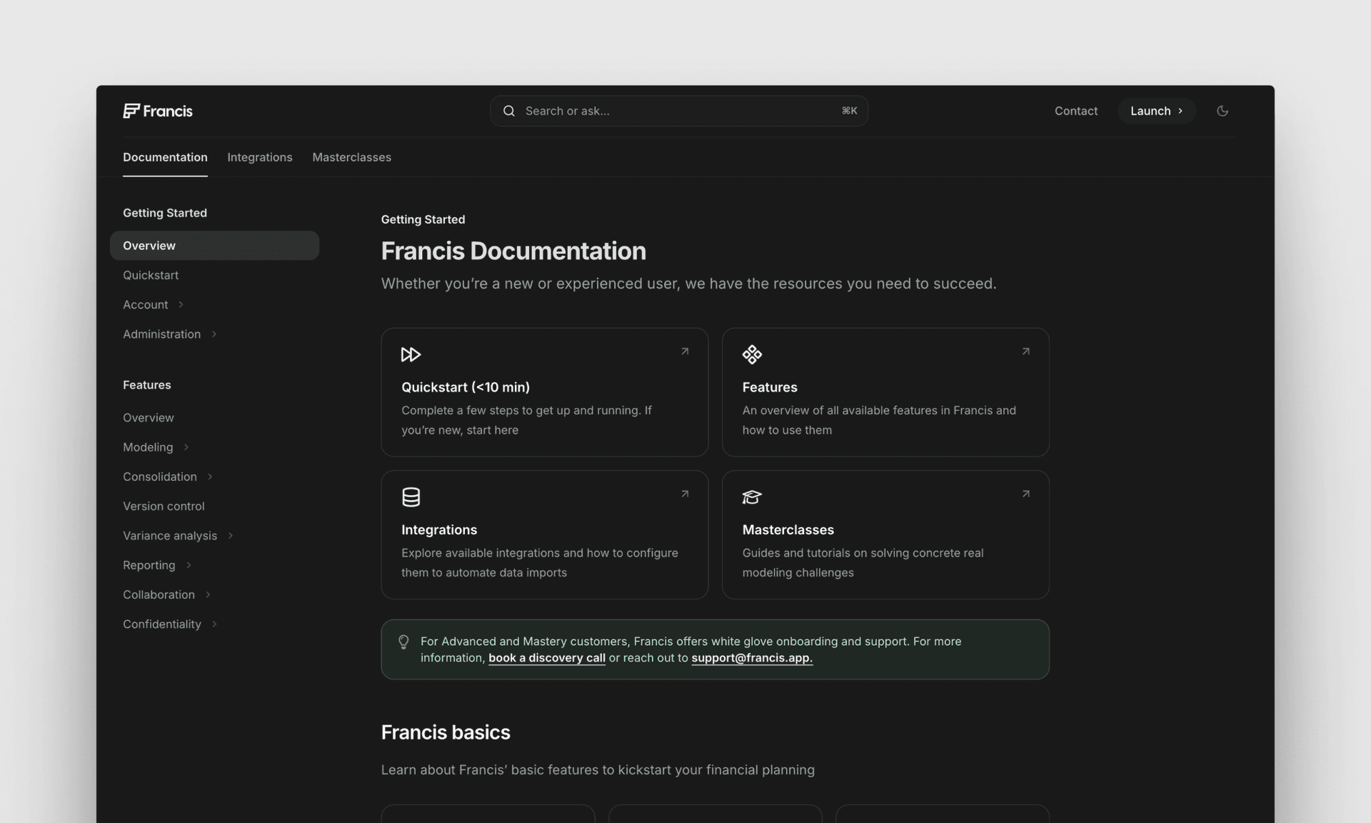 AI-enabled documentation - Francis Changelog | Productlane
